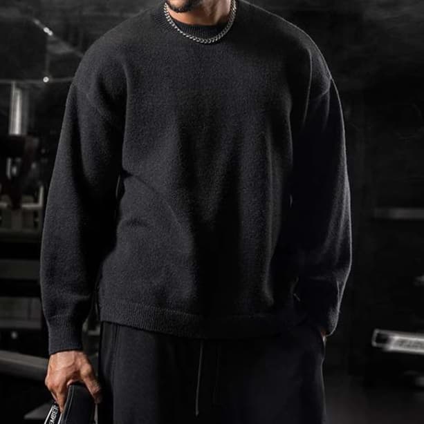 ロンT 柔らか素材のオーバーサイズ長袖トップス