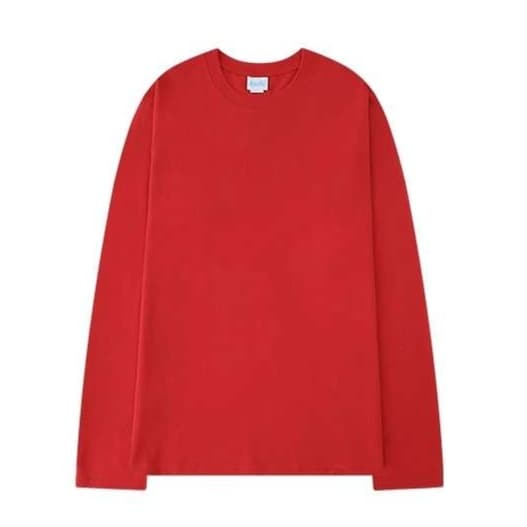 ロンT 上質素材の長袖無地カットソー