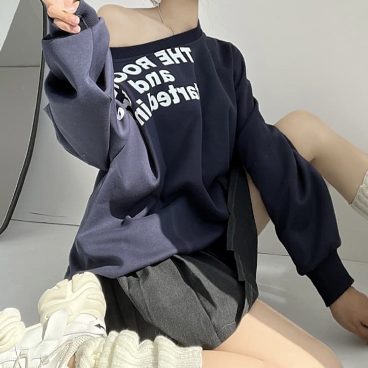 ロンT ゆったりカジュアル厚手ロングTシャツ
