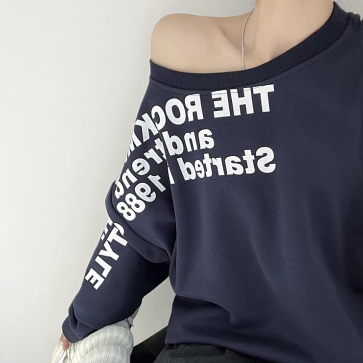 ロンT ゆったりカジュアル厚手ロングTシャツ