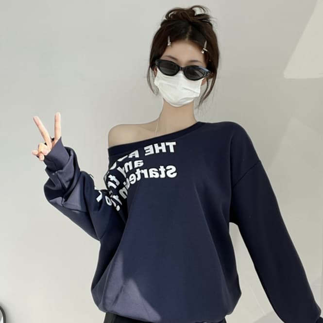 ロンT ゆったりカジュアル厚手ロングTシャツ