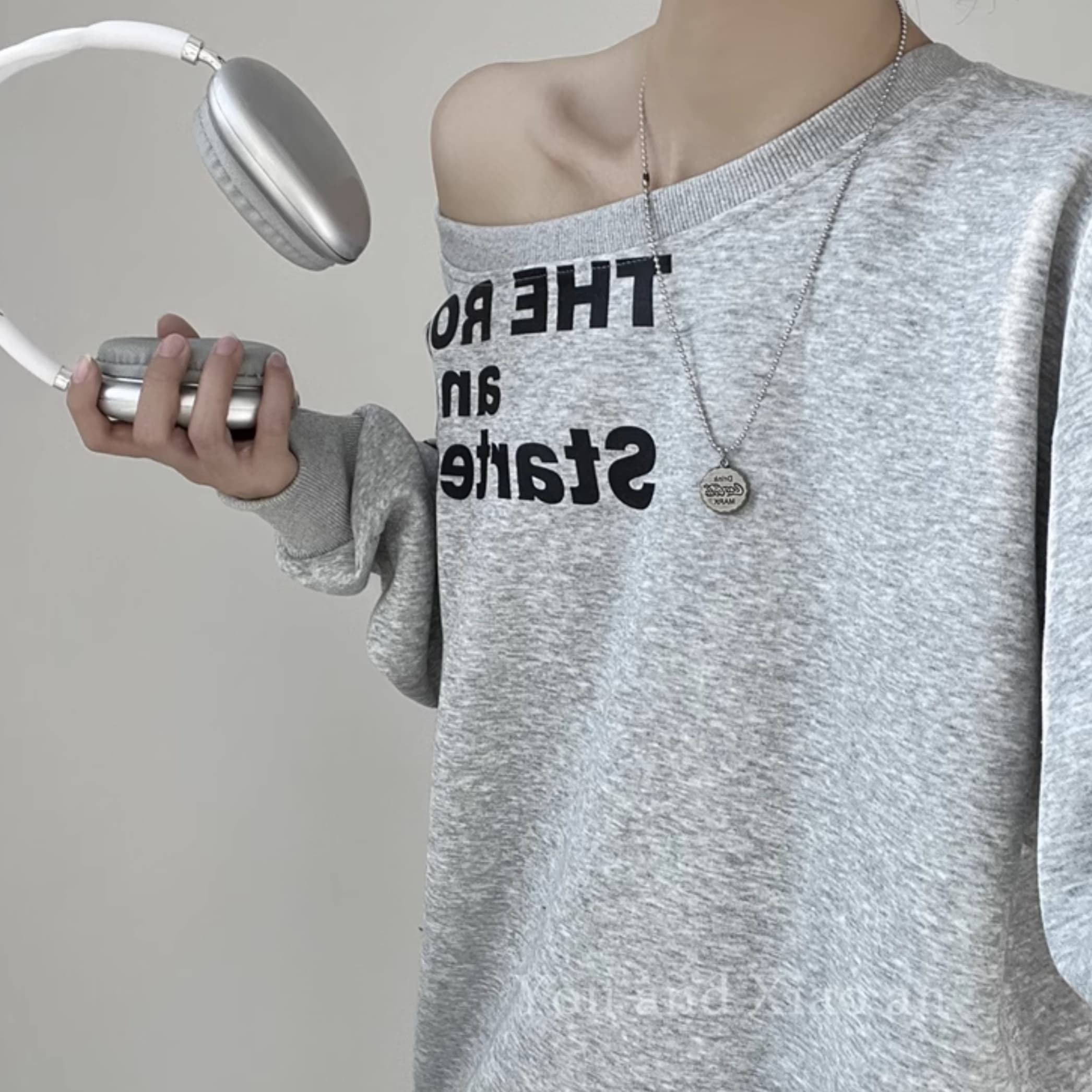 ロンT ゆったりカジュアル厚手ロングTシャツ