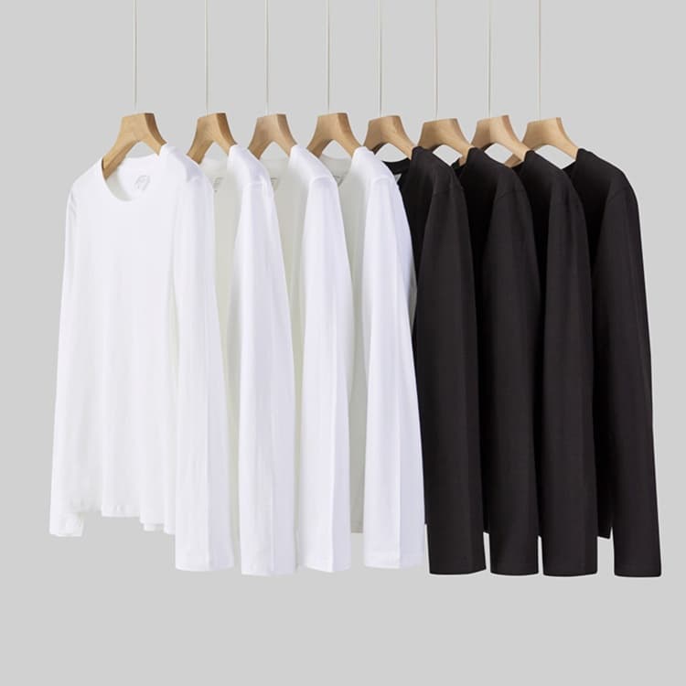 ロンT シンプル上質ロングTシャツ