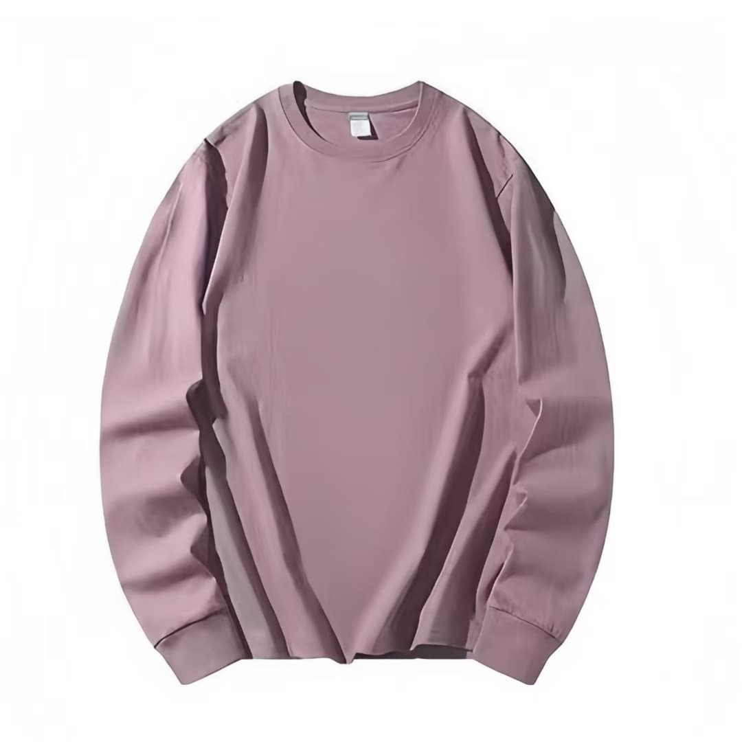 ロンT ゆったりシルエット コットン ロングTシャツ