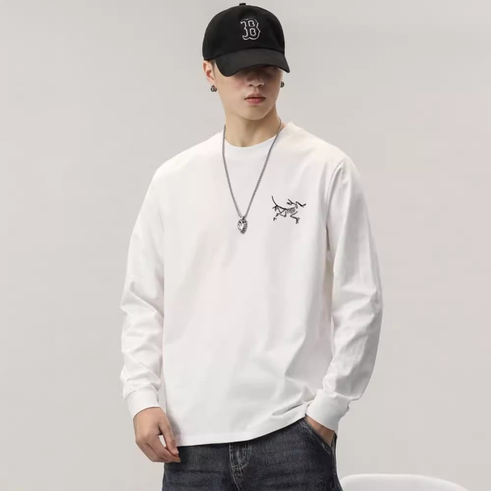 ロンT 恐竜モチーフ カジュアル 長袖シャツ