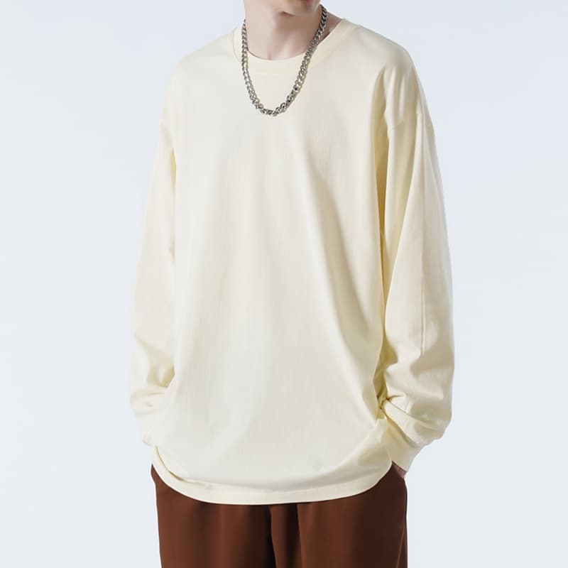 ロンT オーバーサイズ シンプル ロンＴ