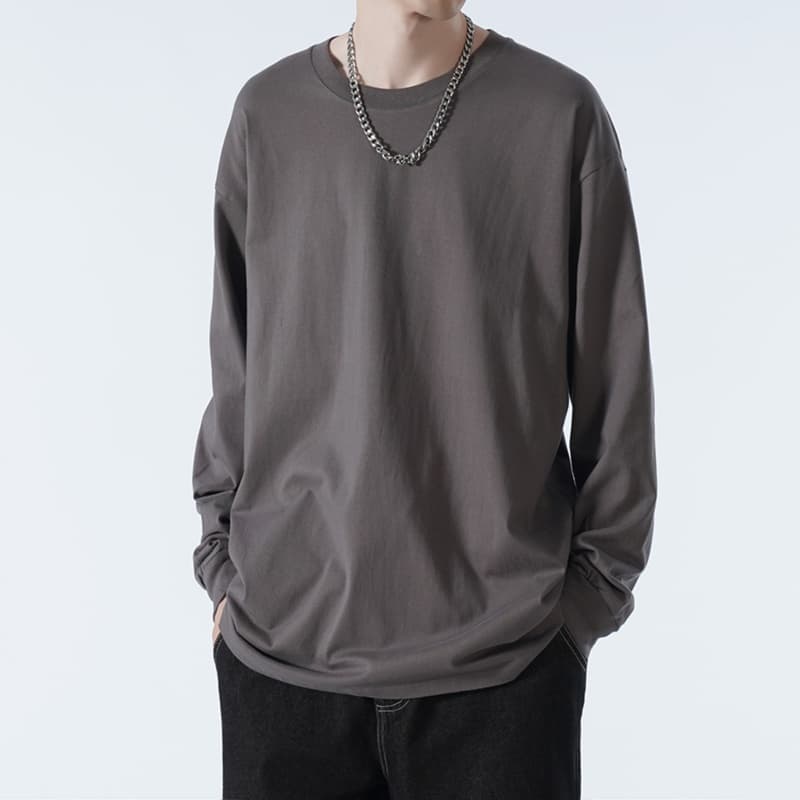 ロンT オーバーサイズ シンプル ロンＴ