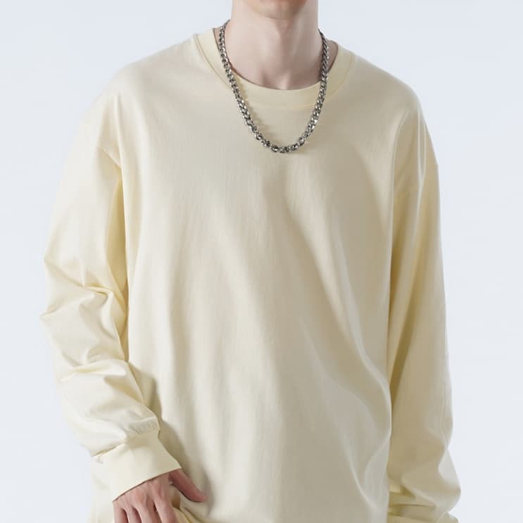 ロンT オーバーサイズ シンプル ロンＴ