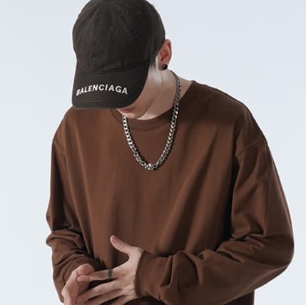 ロンT オーバーサイズ シンプル ロンＴ