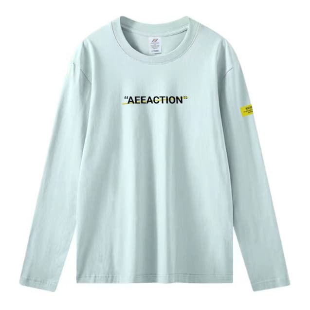 ロンT シンプル文字デザイン ロングTシャツ