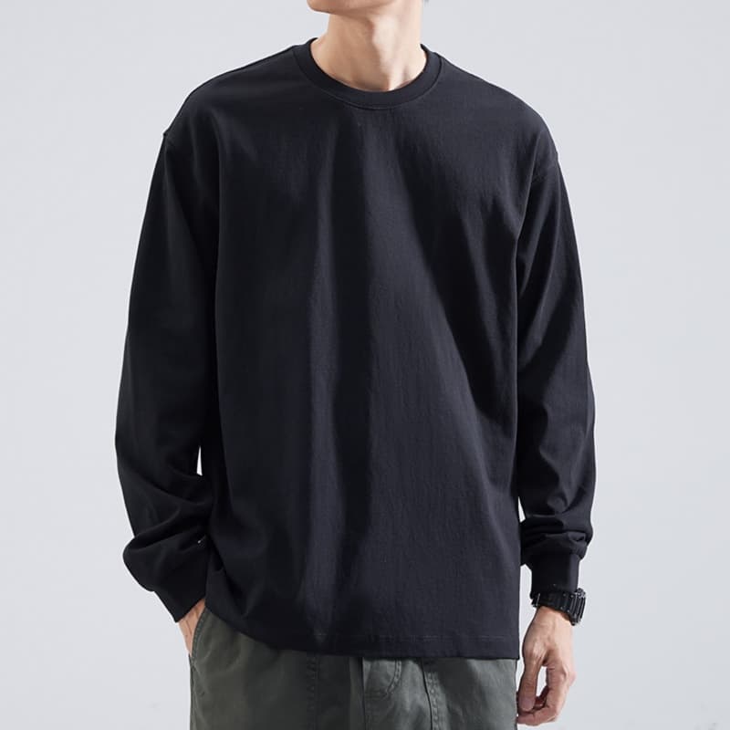 ロンT ゆったりシルエット コットン ロンT