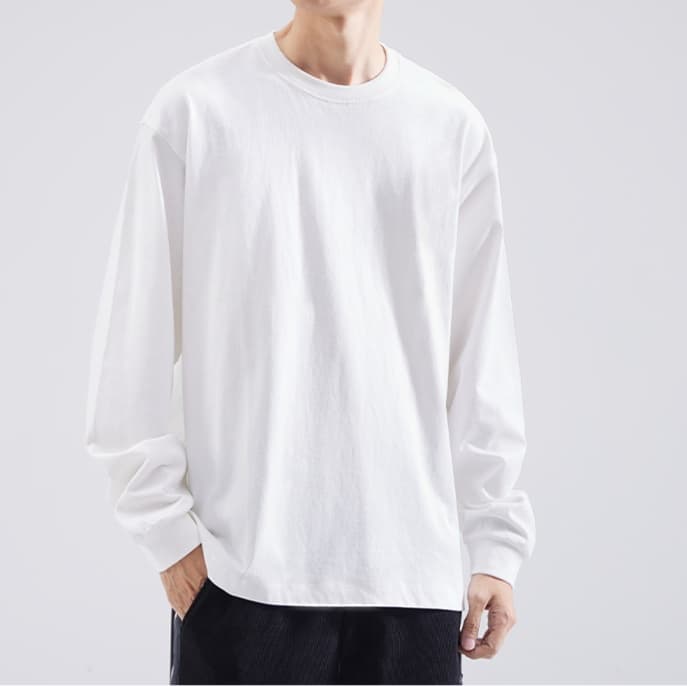 ロンT ゆったりシルエット コットン ロンT