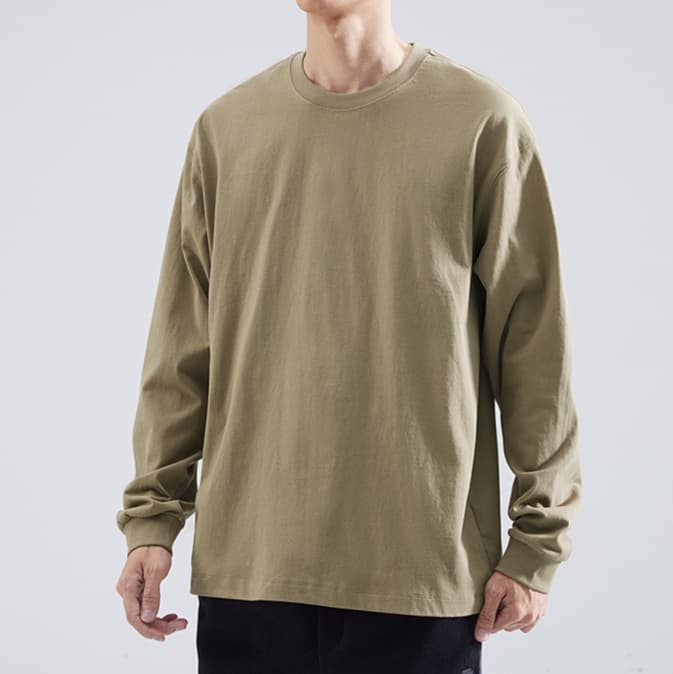 ロンT ゆったりシルエット コットン ロンT