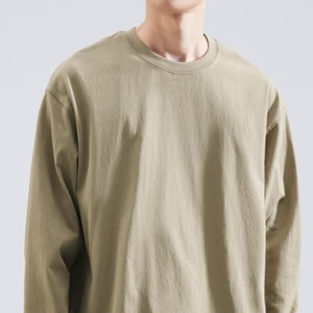 ロンT ゆったりシルエット コットン ロンT