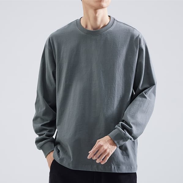 ロンT ゆったりシルエット コットン ロンT