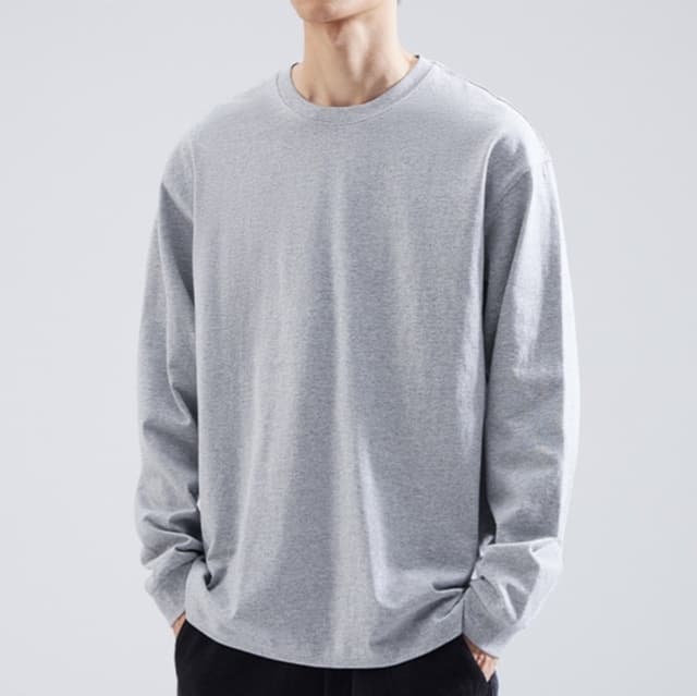 ロンT ゆったりシルエット コットン ロンT