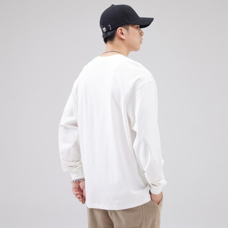 ロンT シンプル上質 コットン ロンT