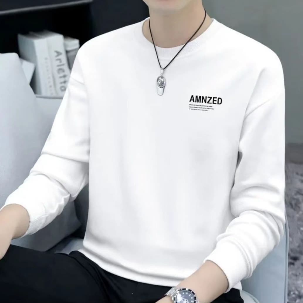 ロンT シンプル 裏起毛 カジュアル ロンＴ