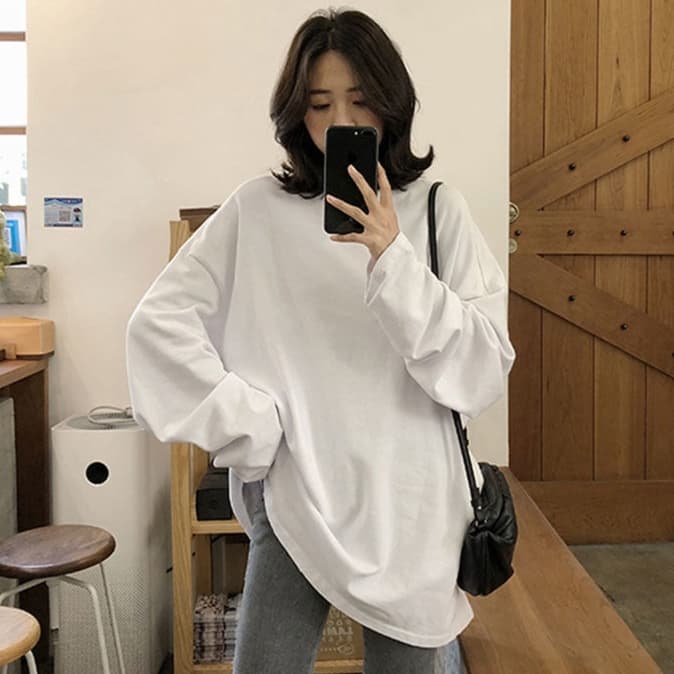 ゆったりシルエット オーバーサイズ ロンT