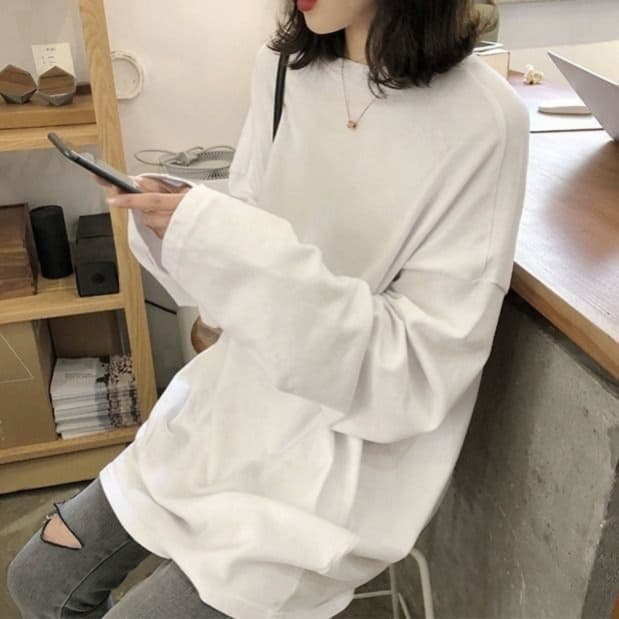ゆったりシルエット オーバーサイズ ロンT