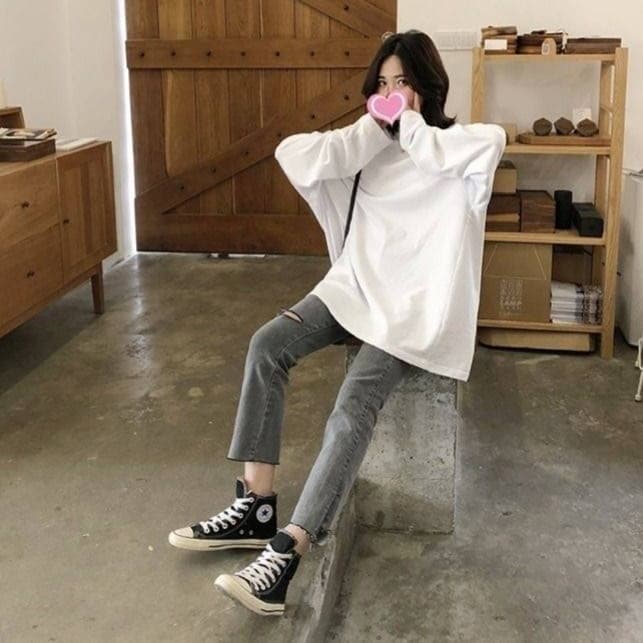 ゆったりシルエット オーバーサイズ ロンT