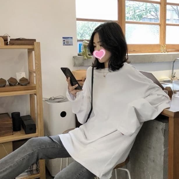 ゆったりシルエット オーバーサイズ ロンT
