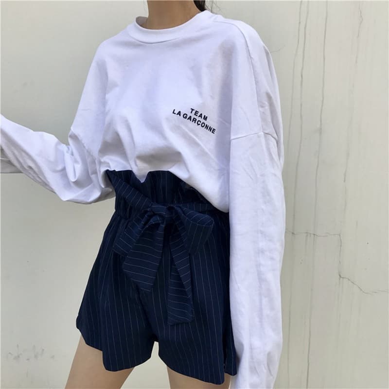 シンプル ロゴ入り コットン ロンT