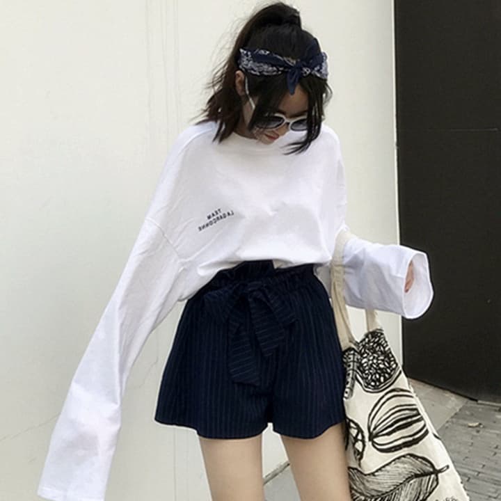 シンプル ロゴ入り コットン ロンT