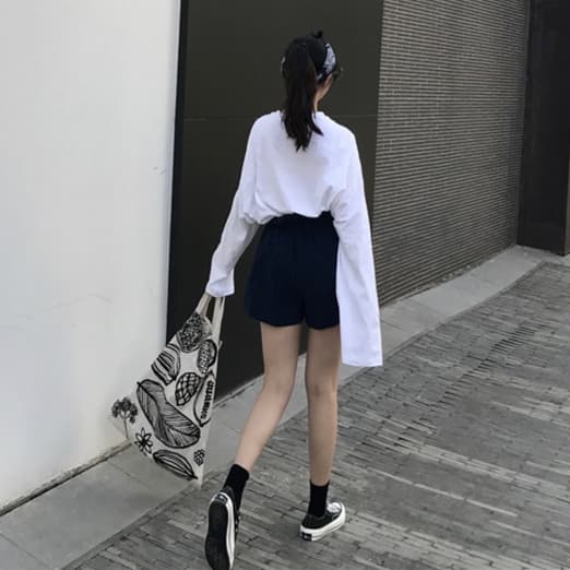 シンプル ロゴ入り コットン ロンT