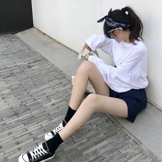 シンプル ロゴ入り コットン ロンT