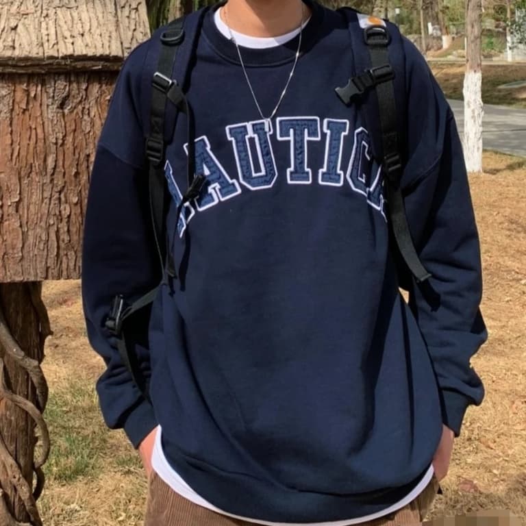 ロンT ヴィンテージ風 カレッジ ロゴ ロングTシャツ