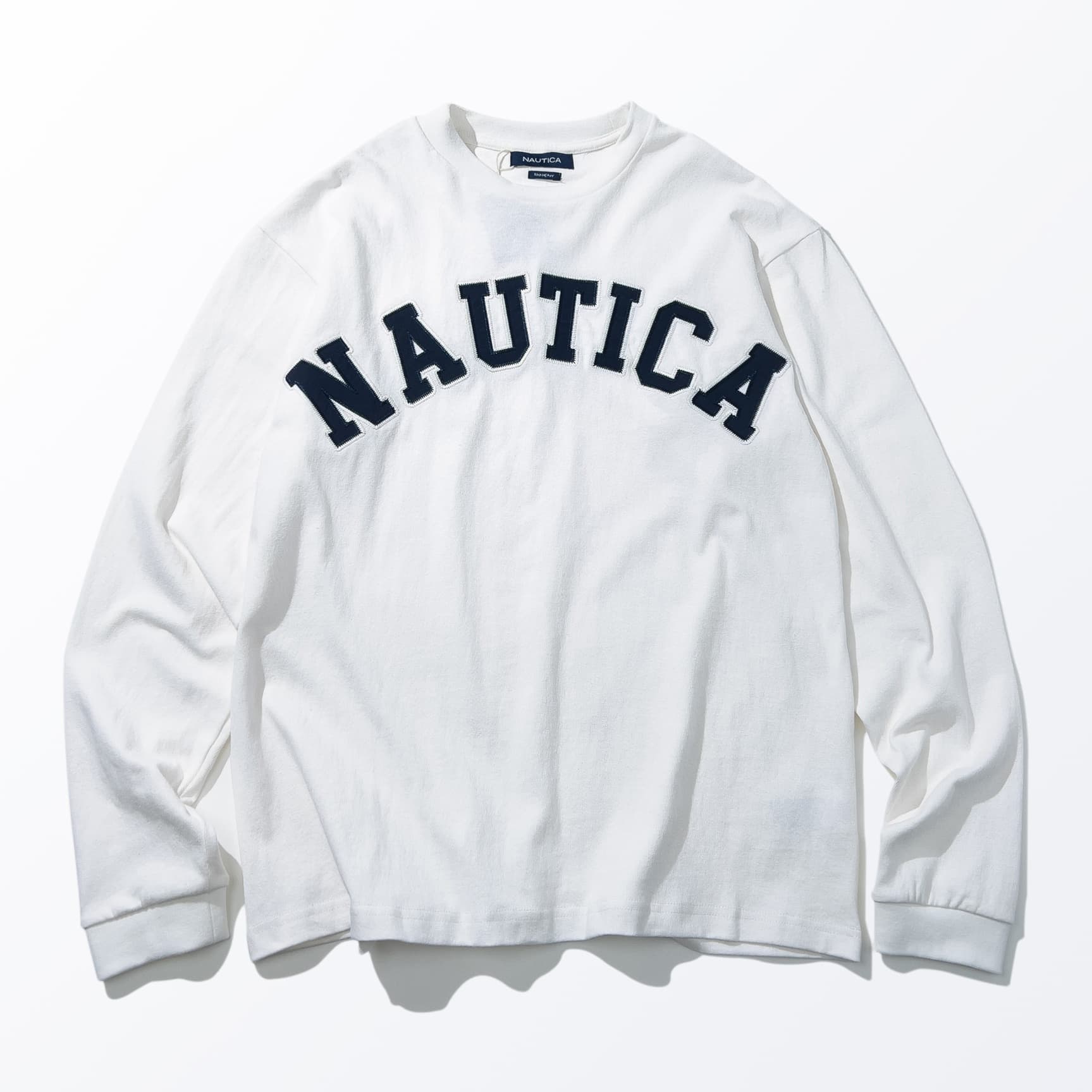 ロンT ヴィンテージ風 カレッジ ロゴ ロングTシャツ