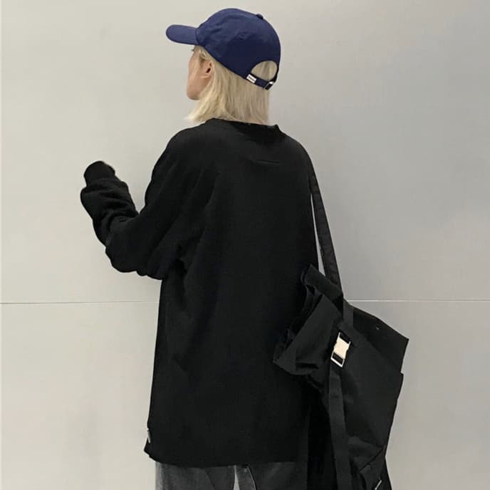 ロンT ユニシルエット カジュアル トレーナー