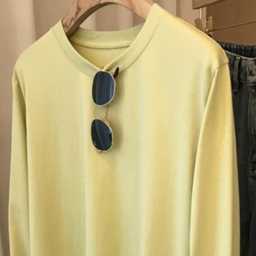 なめらかコットン 贅沢ゆる着ロンTシャツ