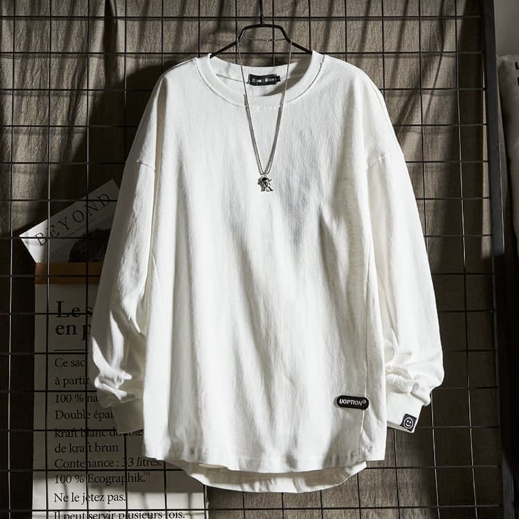 ロンT シンプルデザイン ベーシックロングTシャツ