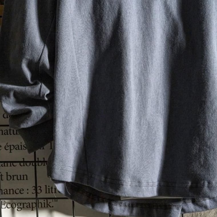 ロンT シンプルデザイン ベーシックロングTシャツ