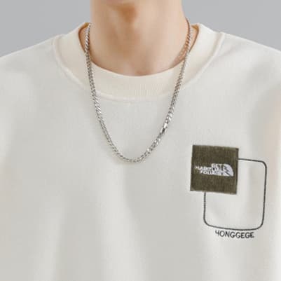 ロンT 肘当て付き カジュアル スウェット