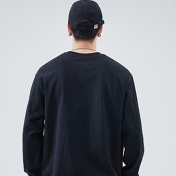ロンT 立体エンボス加工 ロングスリーブ カットソー