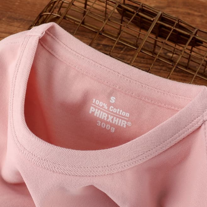 ロンT 重厚感溢れる純綿長袖シャツ