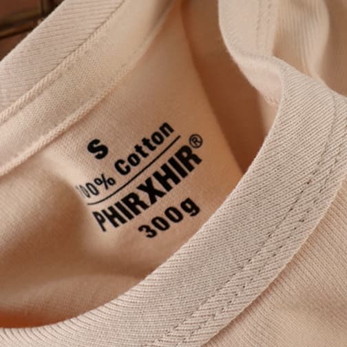 ロンT 重厚感溢れる純綿長袖シャツ