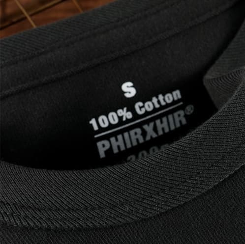 ロンT 重厚感溢れる純綿長袖シャツ