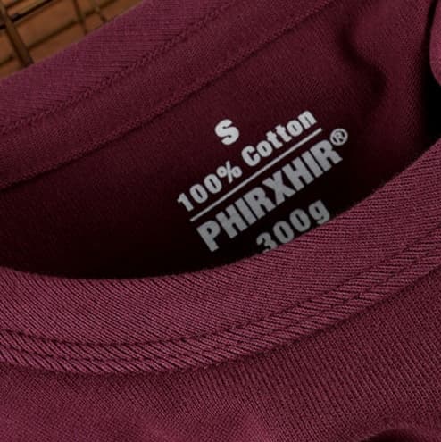 ロンT 重厚感溢れる純綿長袖シャツ