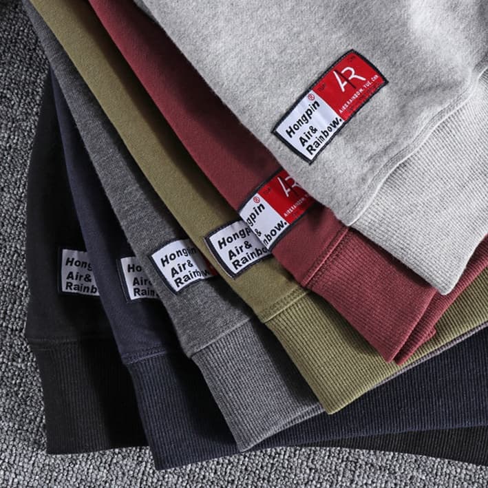 ロンT 定番 裏起毛 あったか スウェット トレーナー