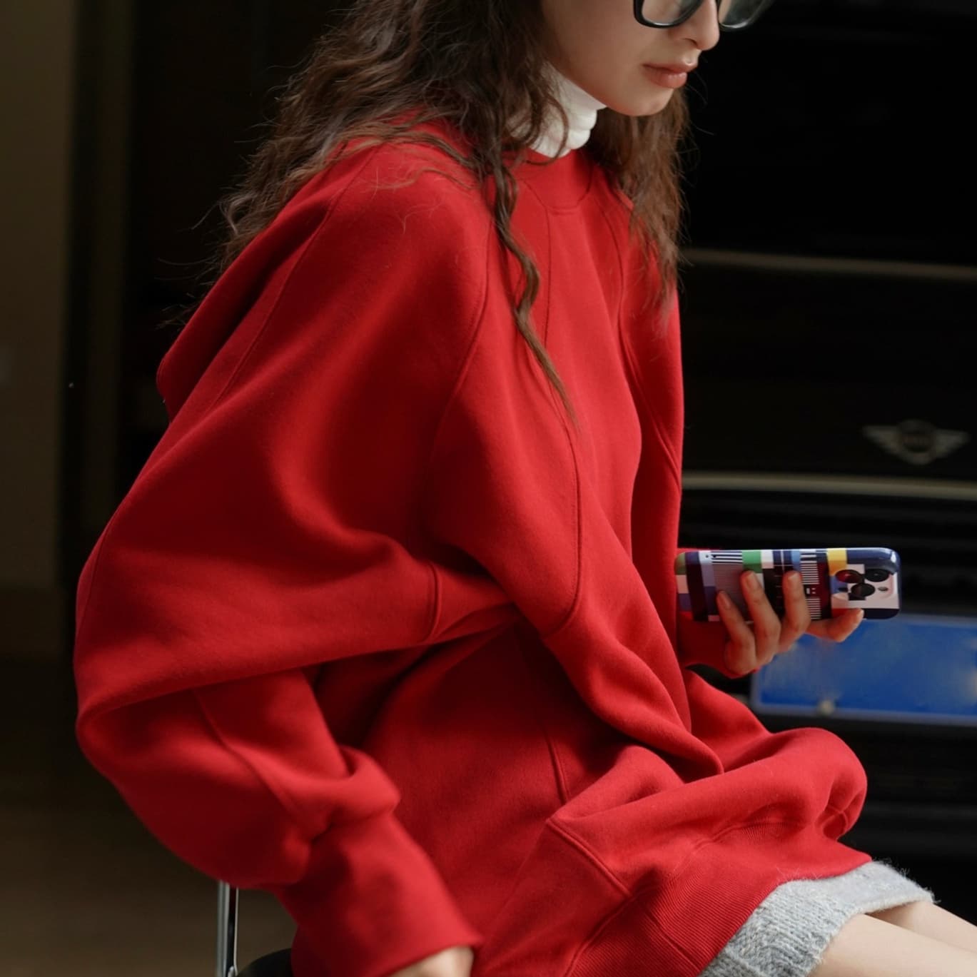 ロンT ゆったりシルエット 裏起毛トレーナー