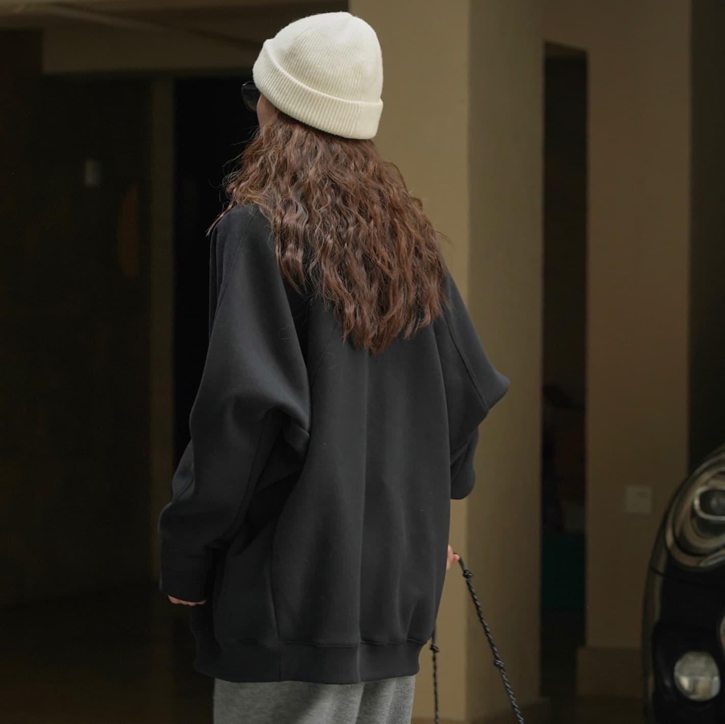 ロンT ゆったりシルエット 裏起毛トレーナー