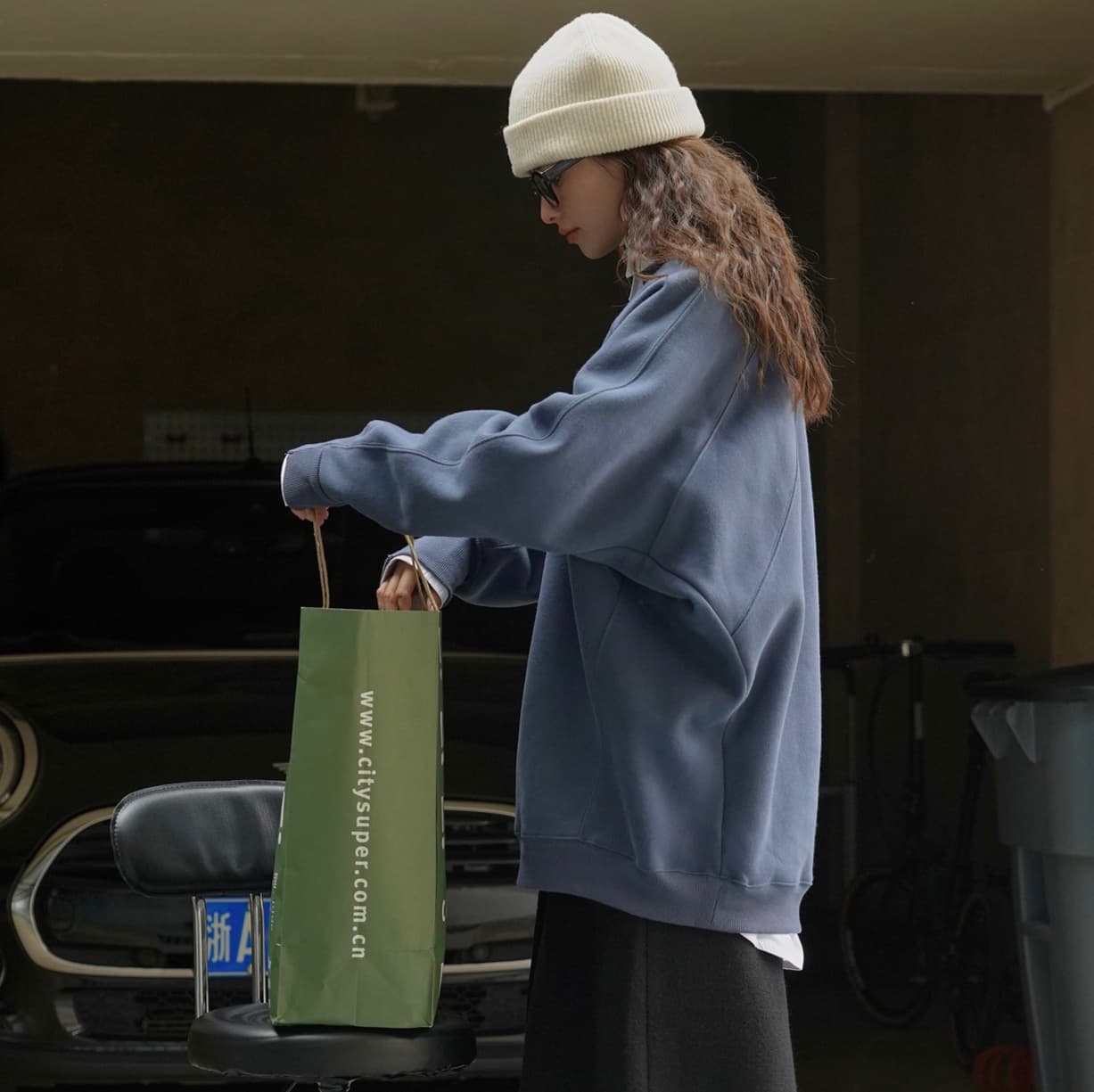 ロンT ゆったりシルエット 裏起毛トレーナー