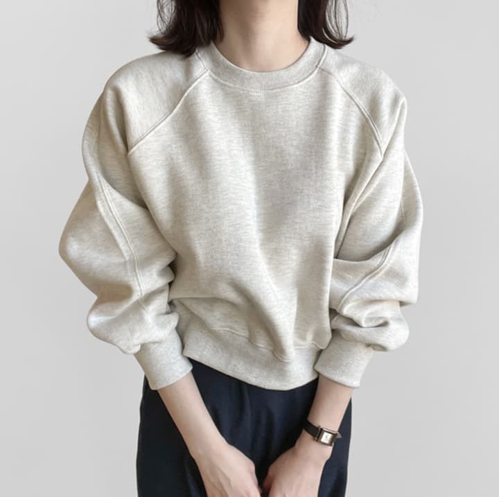 ロンT 贅沢素材の裏起毛スウェット