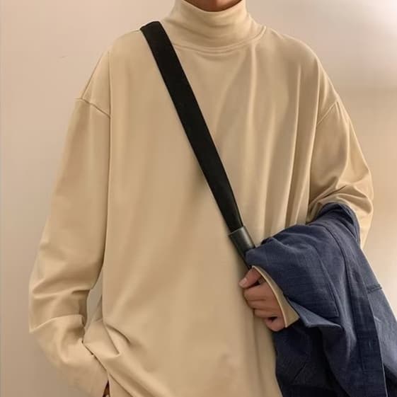 ロンT あったかハイネックロンT