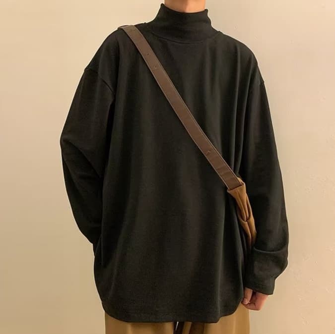 ロンT あったかハイネックロンT