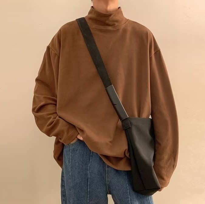 ロンT あったかハイネックロンT
